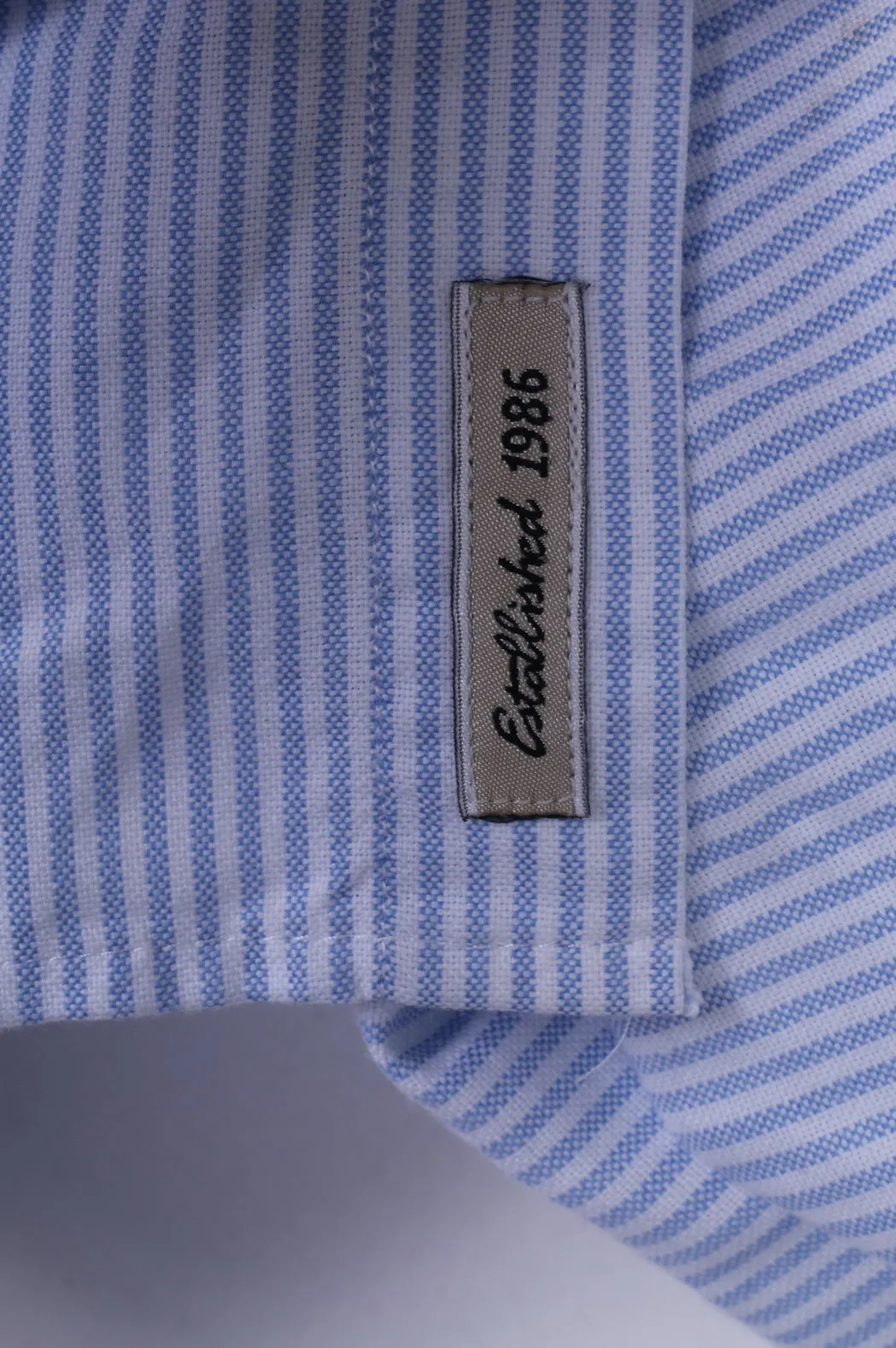 Peak Performance Mens S Casual Shirt Button Down Collar Striped Long Sleeve