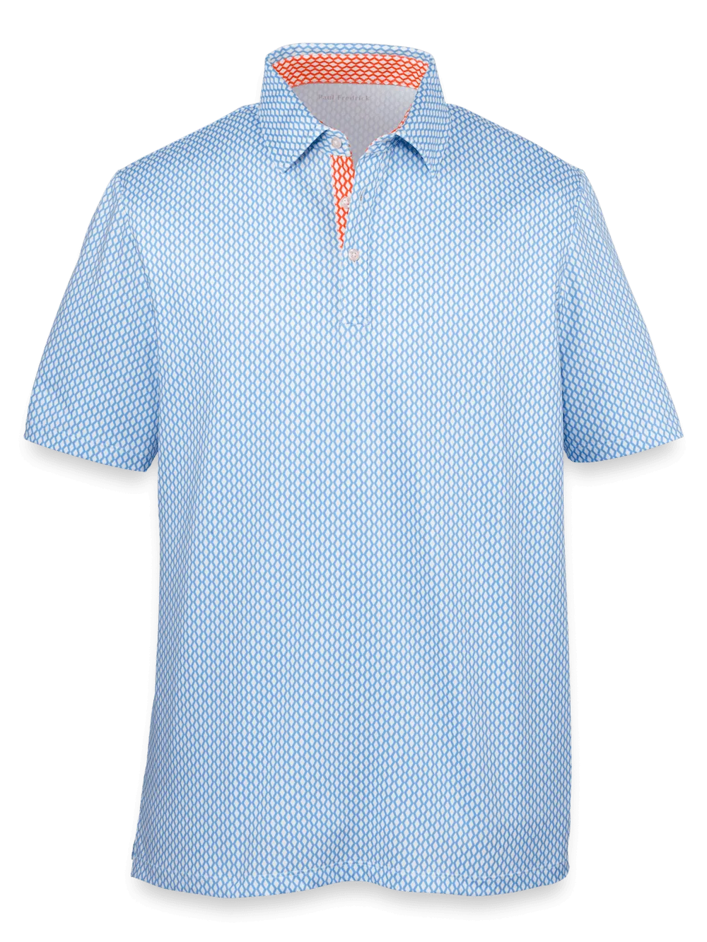 Performance Blend Three Button Polo - Blue