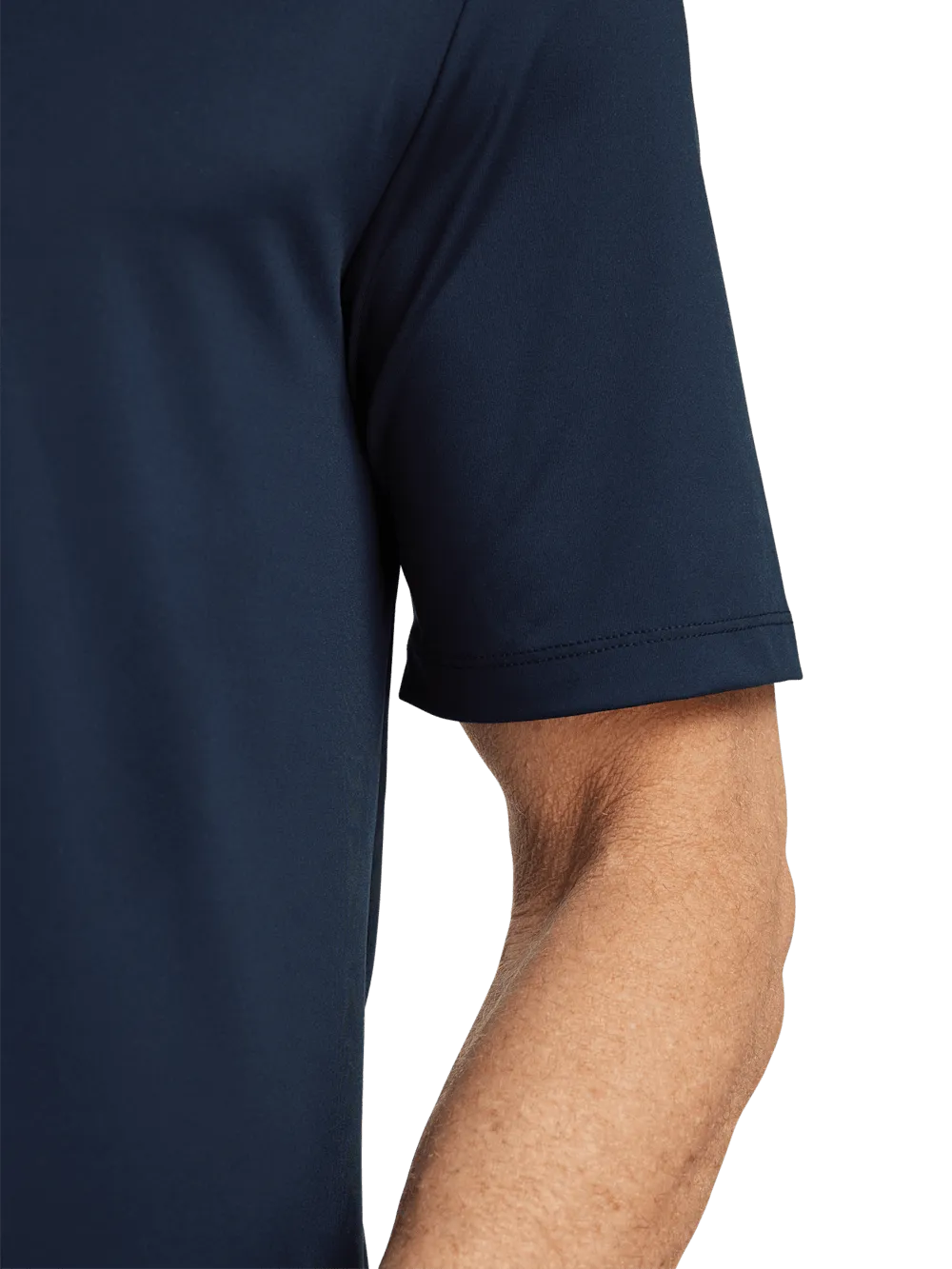 Performance Blend Three Button Polo - Navy