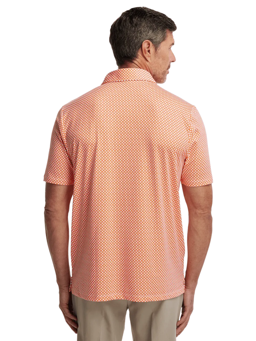 Performance Blend Three Button Polo - Orange