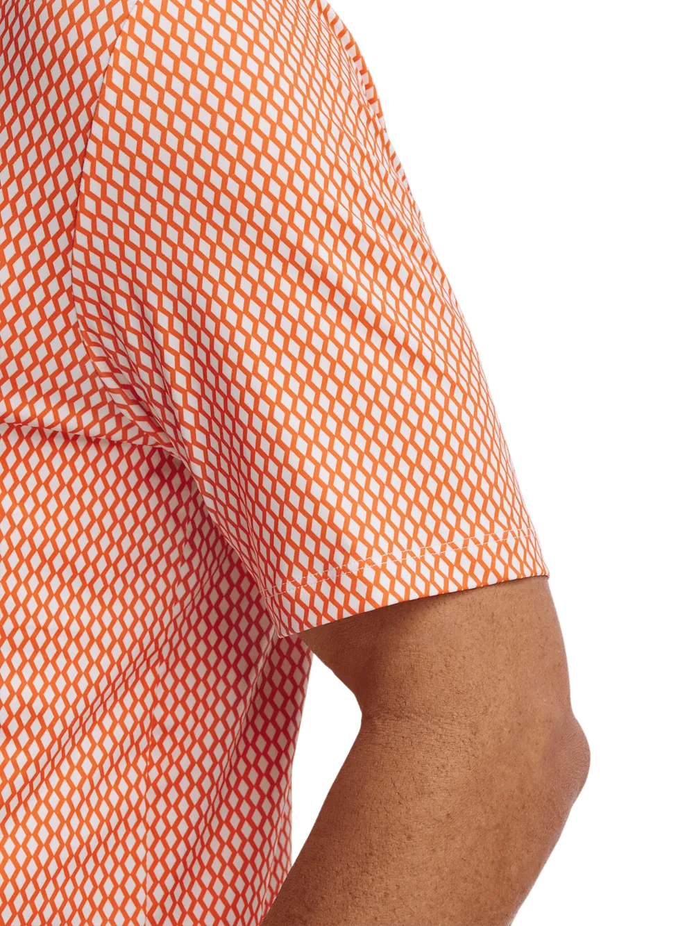 Performance Blend Three Button Polo - Orange