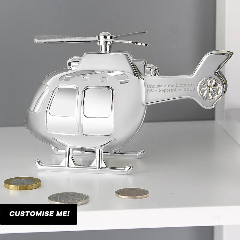 Personalised Helicopter Money Box (MRK-iD)