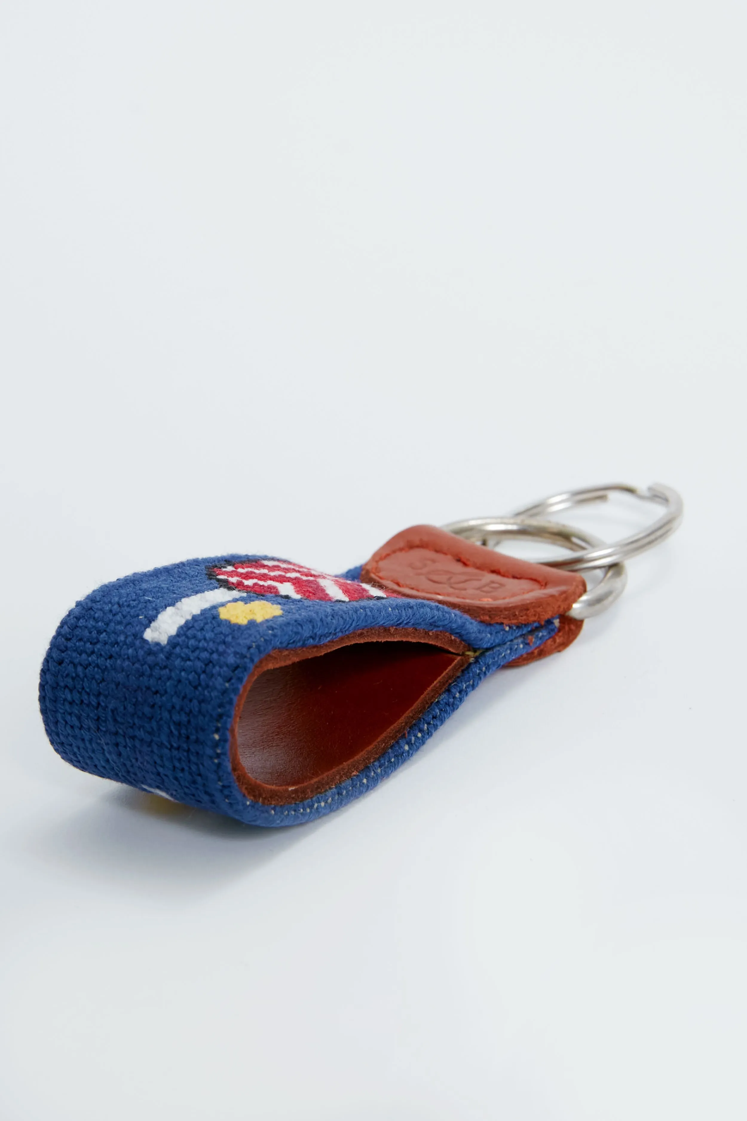 Pickleball Needlepoint Key Fob