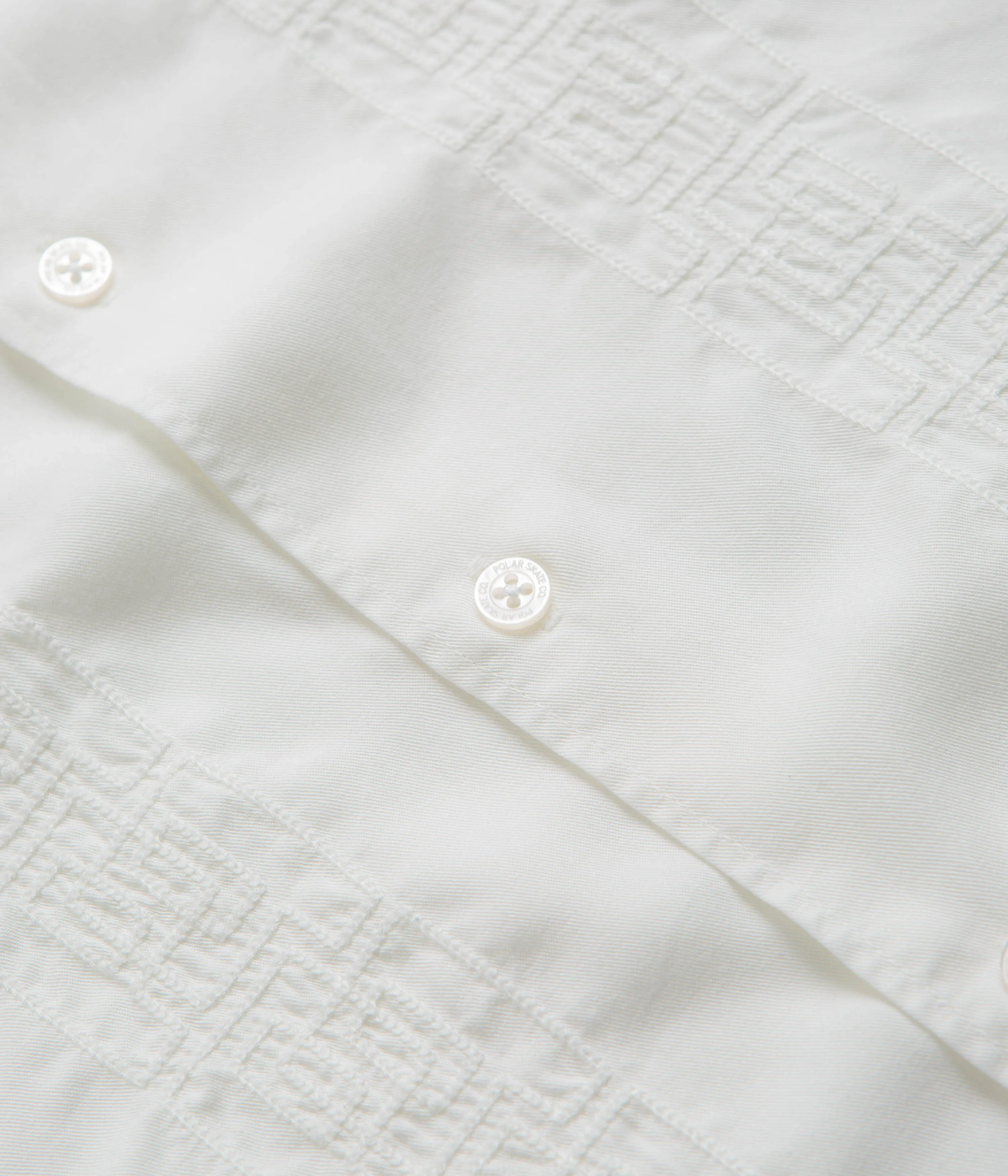 Polar Double P Bowling Shirt - Cloud White