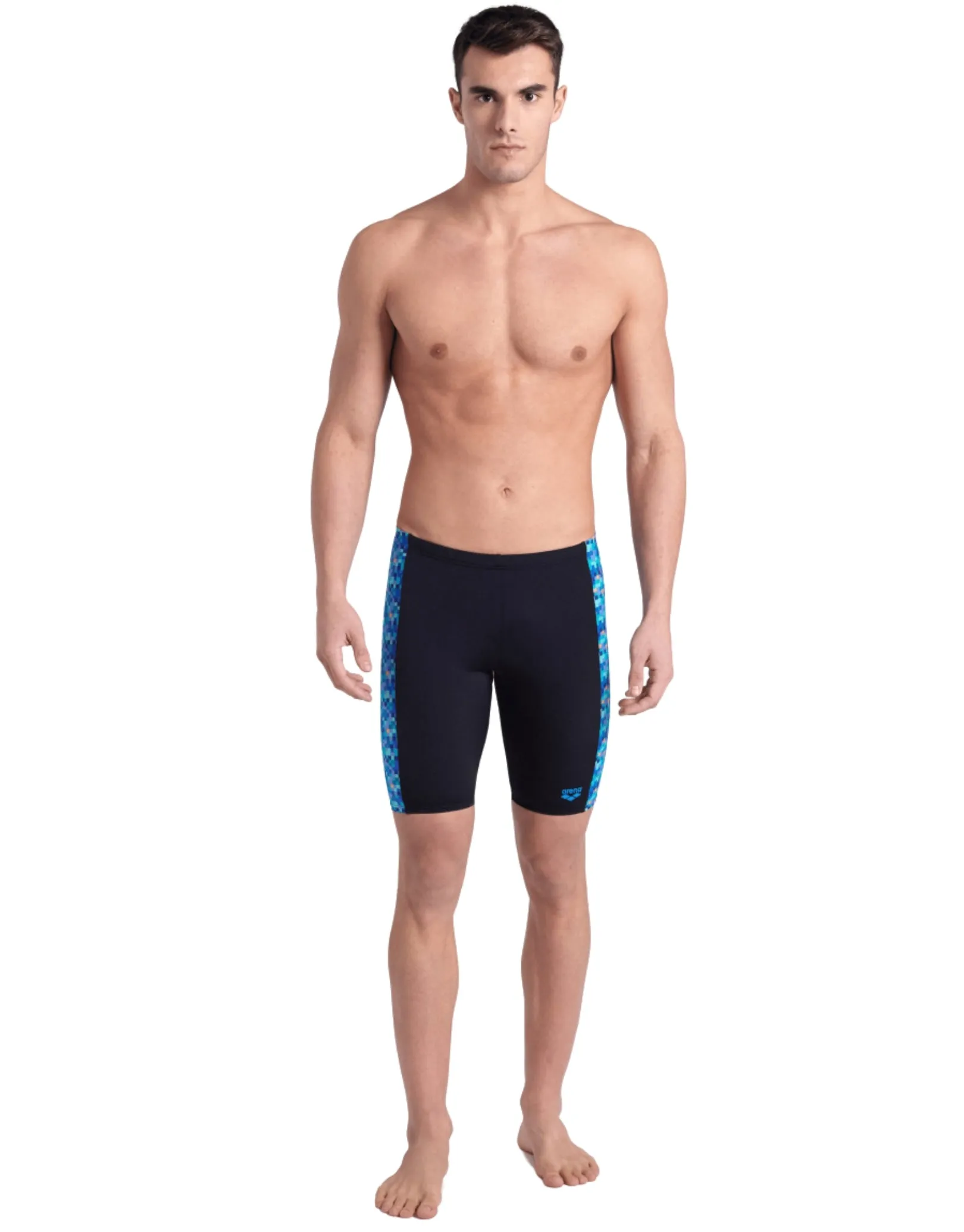 Pooltiles Swim Jammer - Black/Multi