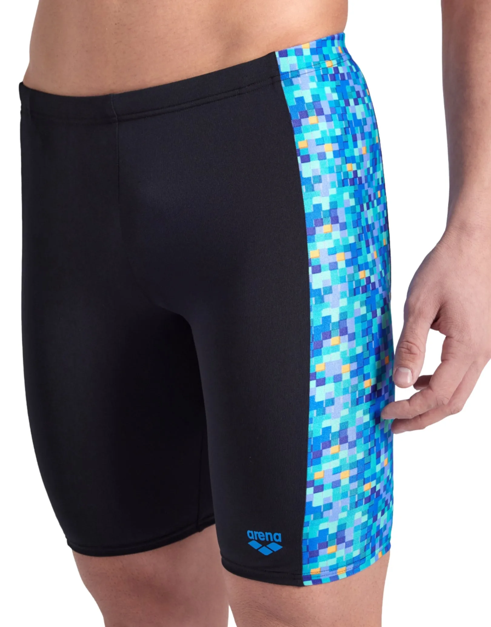 Pooltiles Swim Jammer - Black/Multi