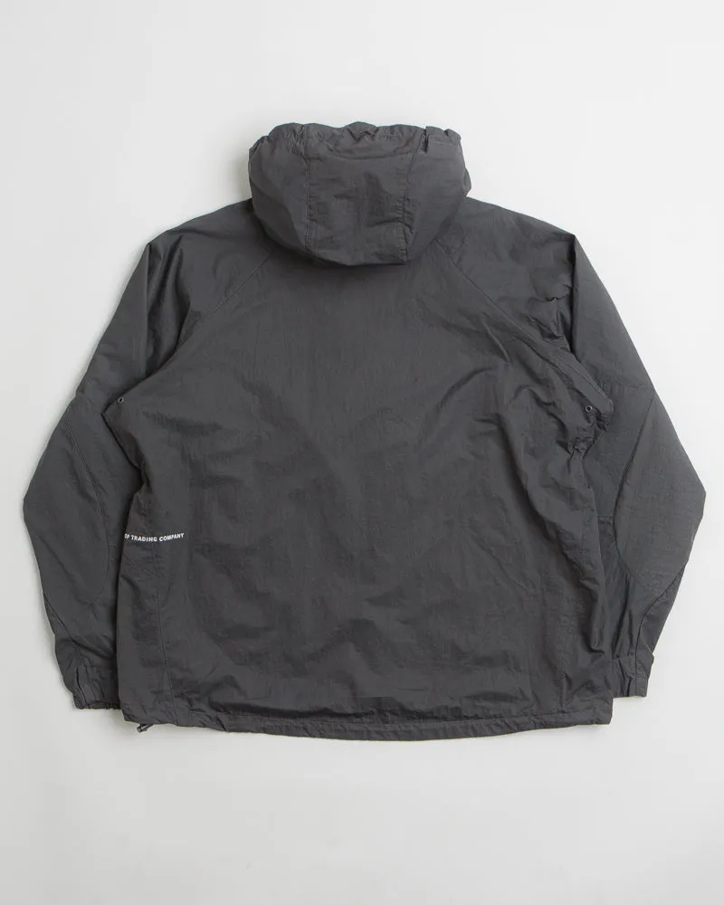 Pop Trading Company Hooded O Jacket - Charcoal