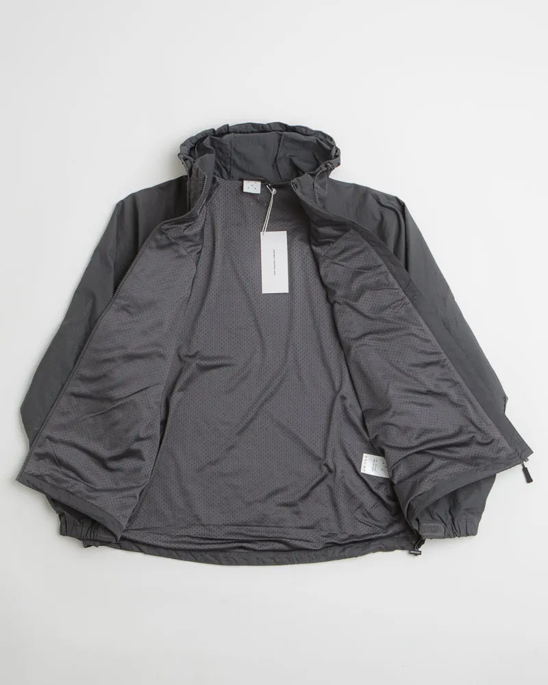 Pop Trading Company Hooded O Jacket - Charcoal
