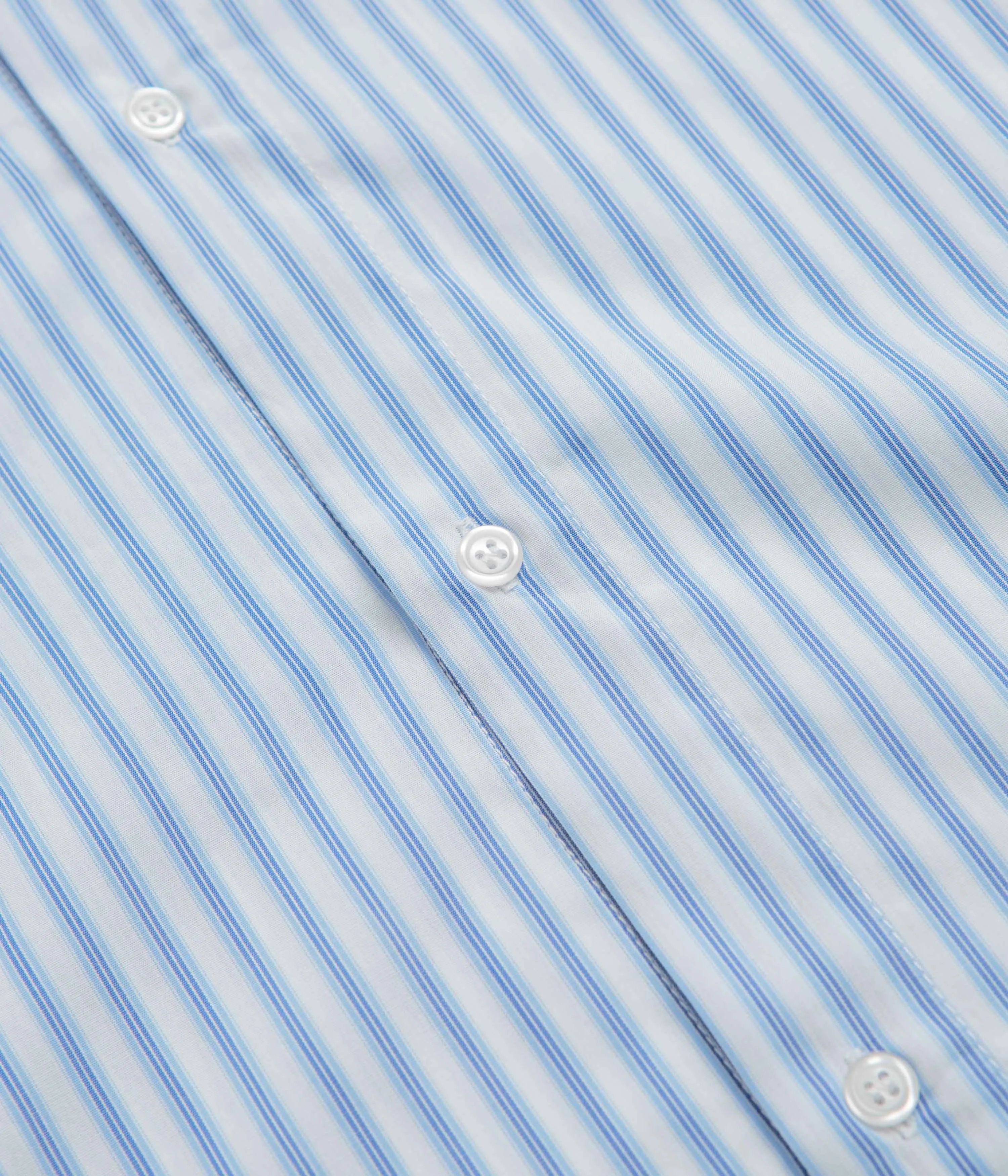 Pop Trading Company Striped Logo Shirt - White