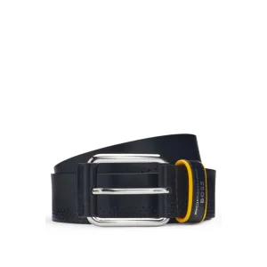 Porsche x  perforated-leather belt with branded keeper
