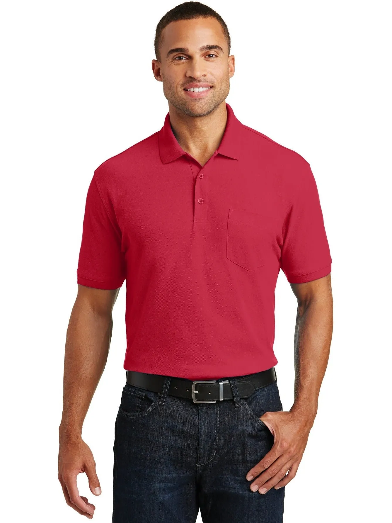 Port Authority Core Classic Pique Pocket Polo