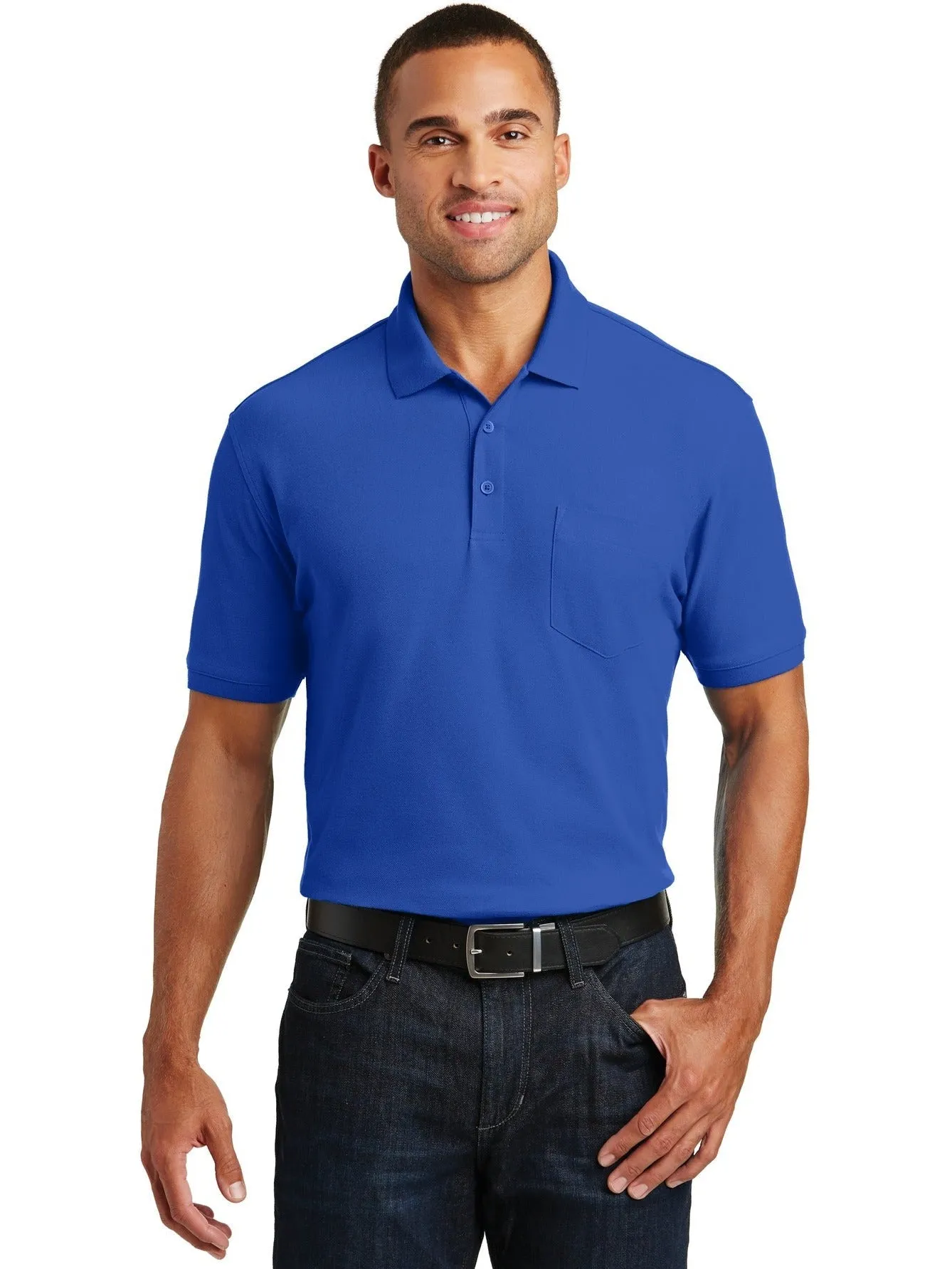 Port Authority Core Classic Pique Pocket Polo