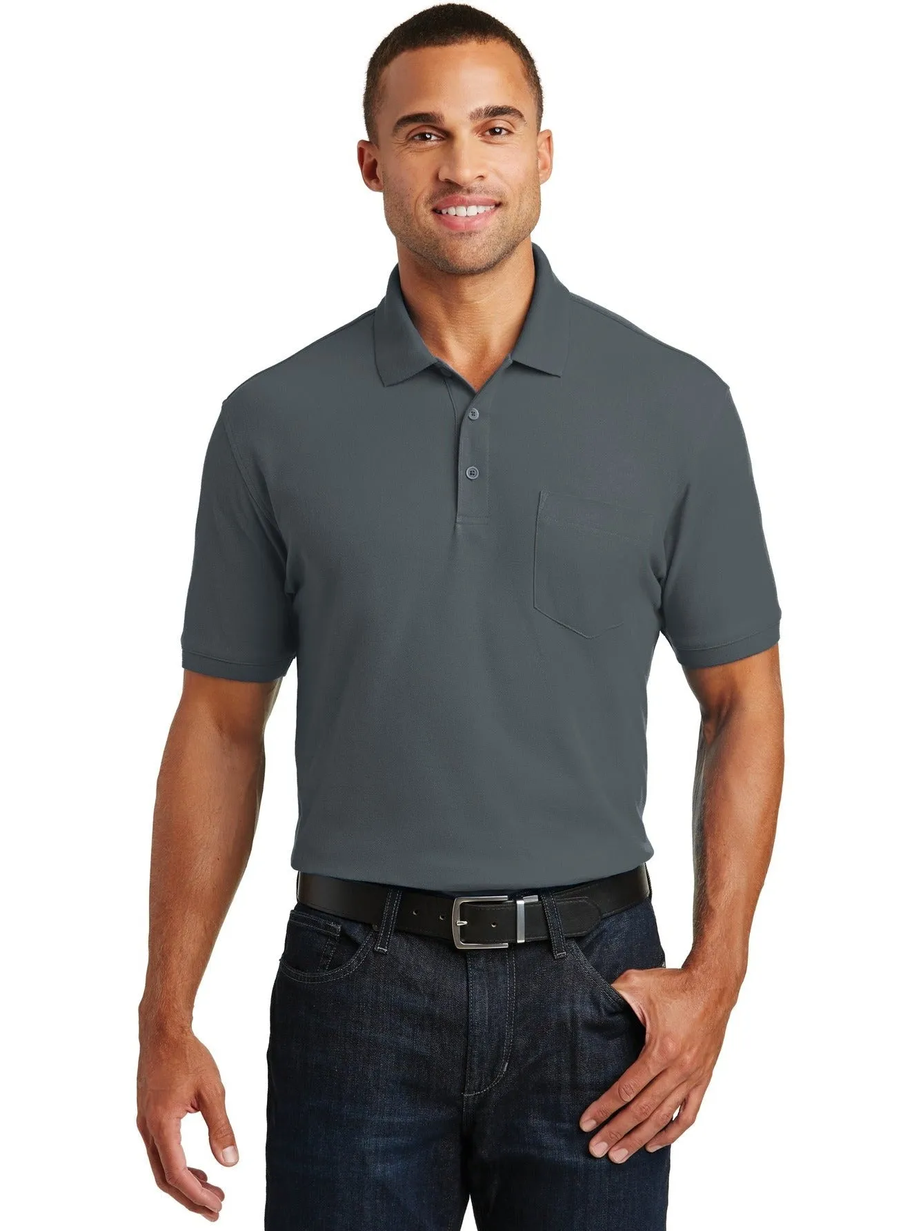 Port Authority Core Classic Pique Pocket Polo