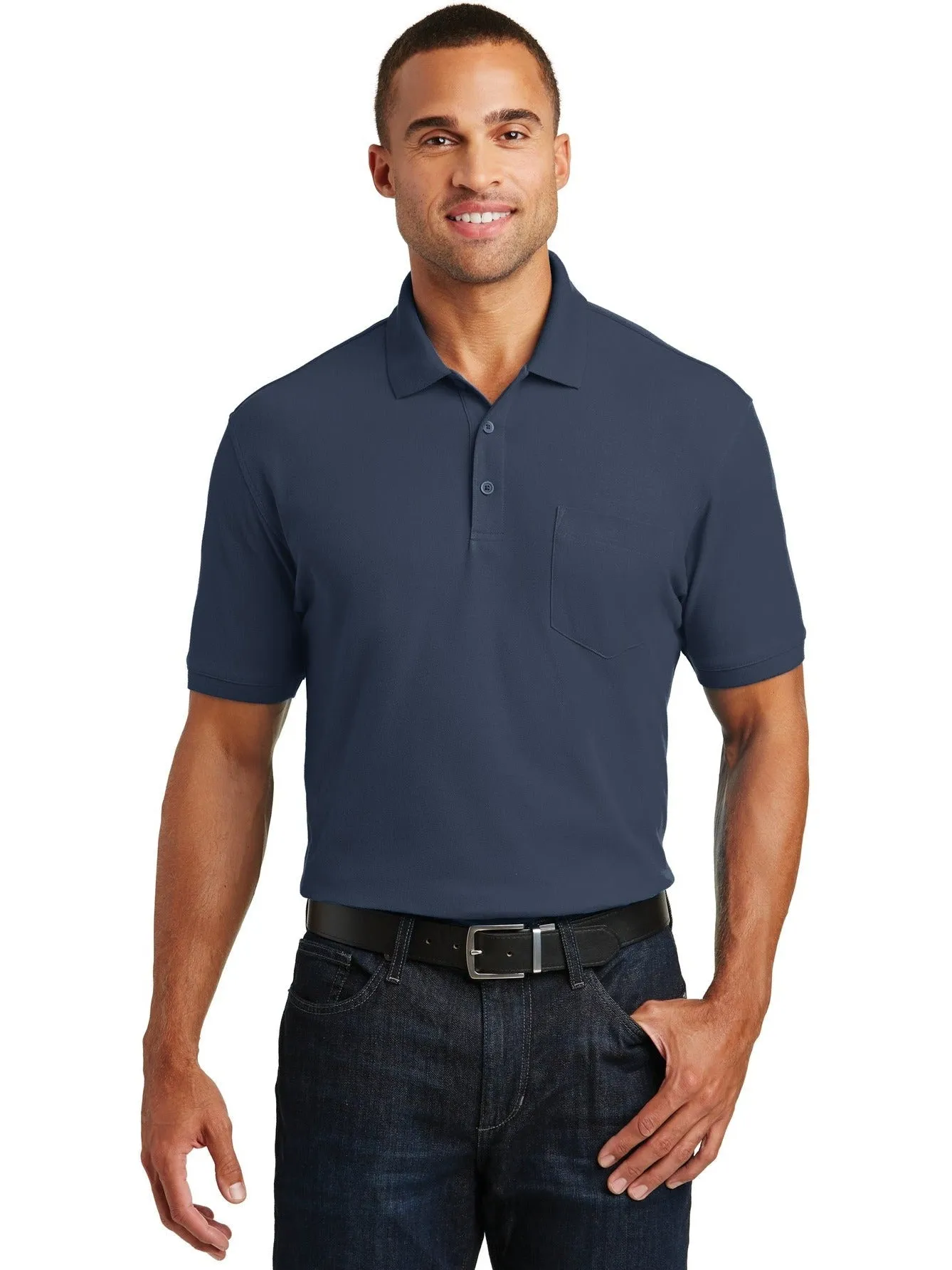 Port Authority Core Classic Pique Pocket Polo