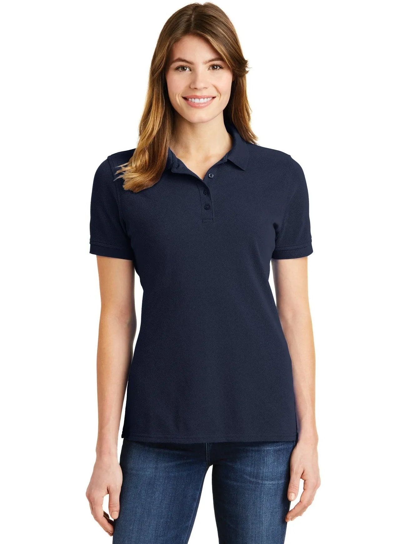Port Authority Ladies Ring Spun Pique Polo