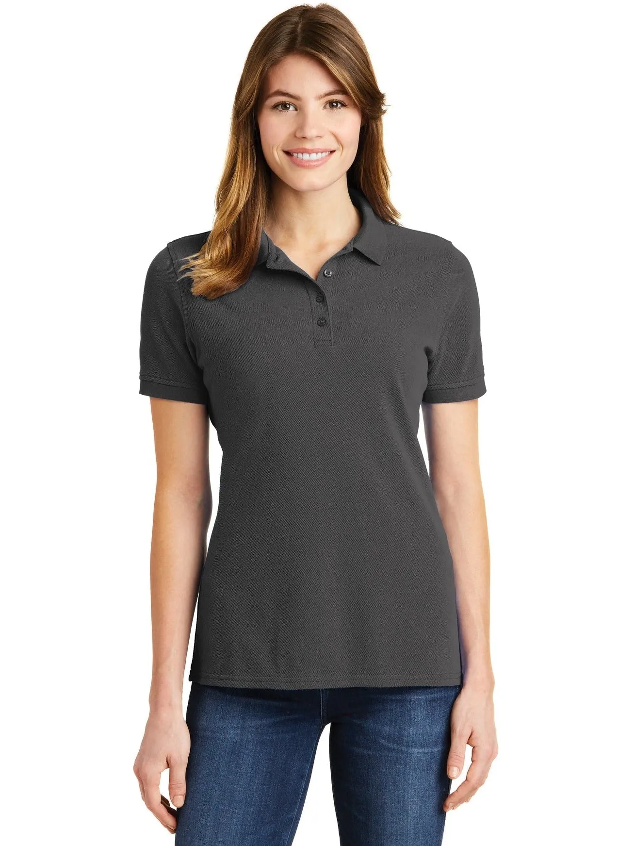 Port Authority Ladies Ring Spun Pique Polo