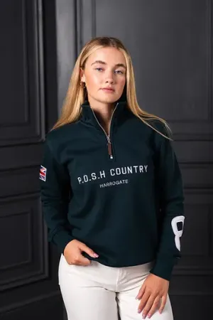 P.O.S.H Country Tidal Zip Sweatshirt