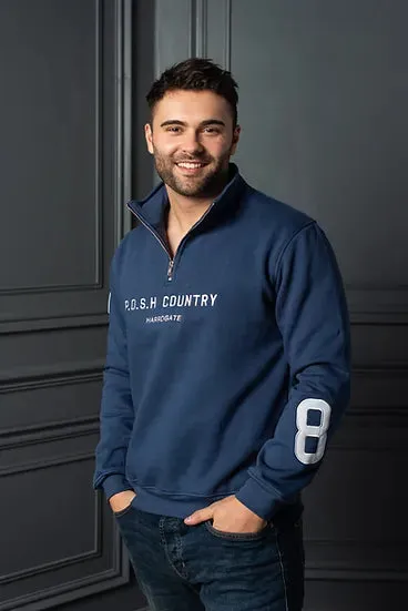 P.O.S.H Country Tidal Zip Sweatshirt