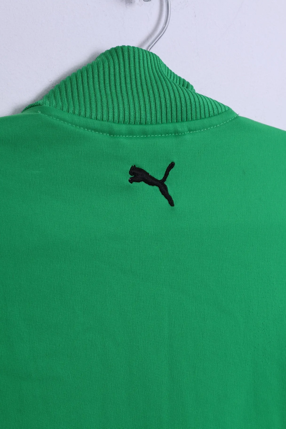 Puma Youth 164 XL Sweatshirt Green Zip Up Graphic Trainig Top