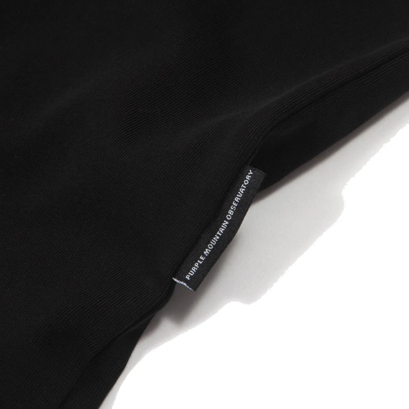 Purple Mountain Observatory Tonal Logo S/S Tee Black