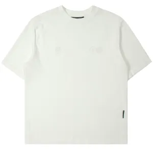 Purple Mountain Observatory Tonal Logo S/S Tee White