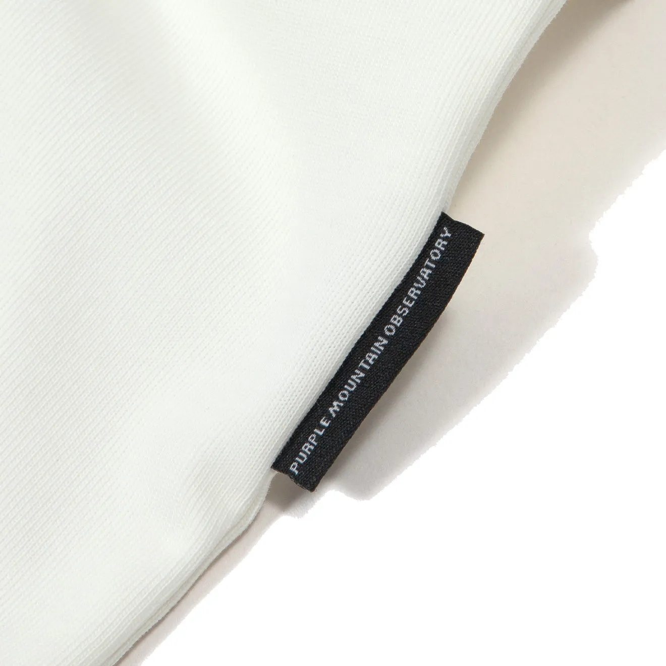 Purple Mountain Observatory Tonal Logo S/S Tee White