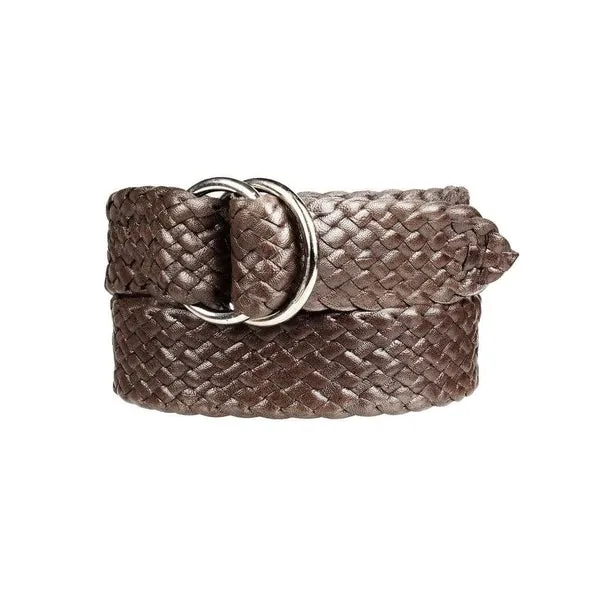 Queenslander Plaited Chrome Ring Belt – Tan | Black | Chocolate
