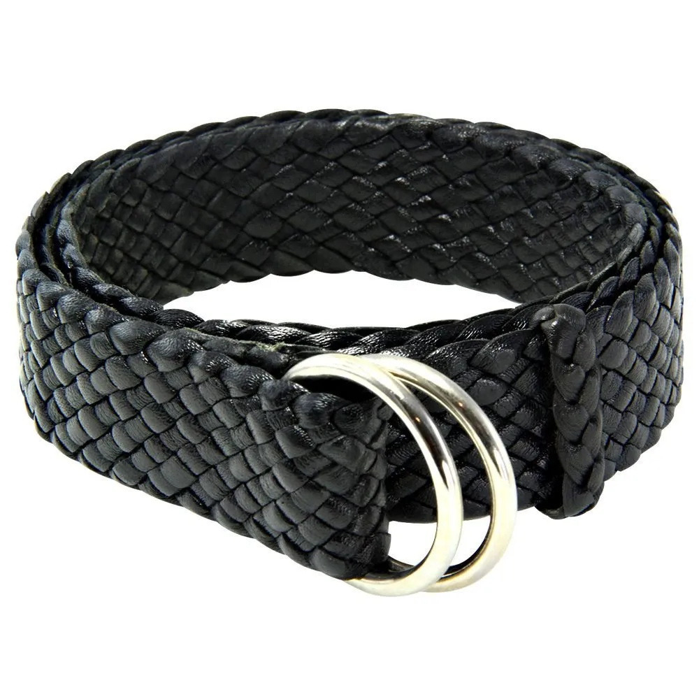 Queenslander Plaited Chrome Ring Belt – Tan | Black | Chocolate