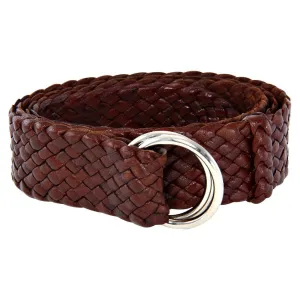 Queenslander Plaited Chrome Ring Belt – Tan | Black | Chocolate