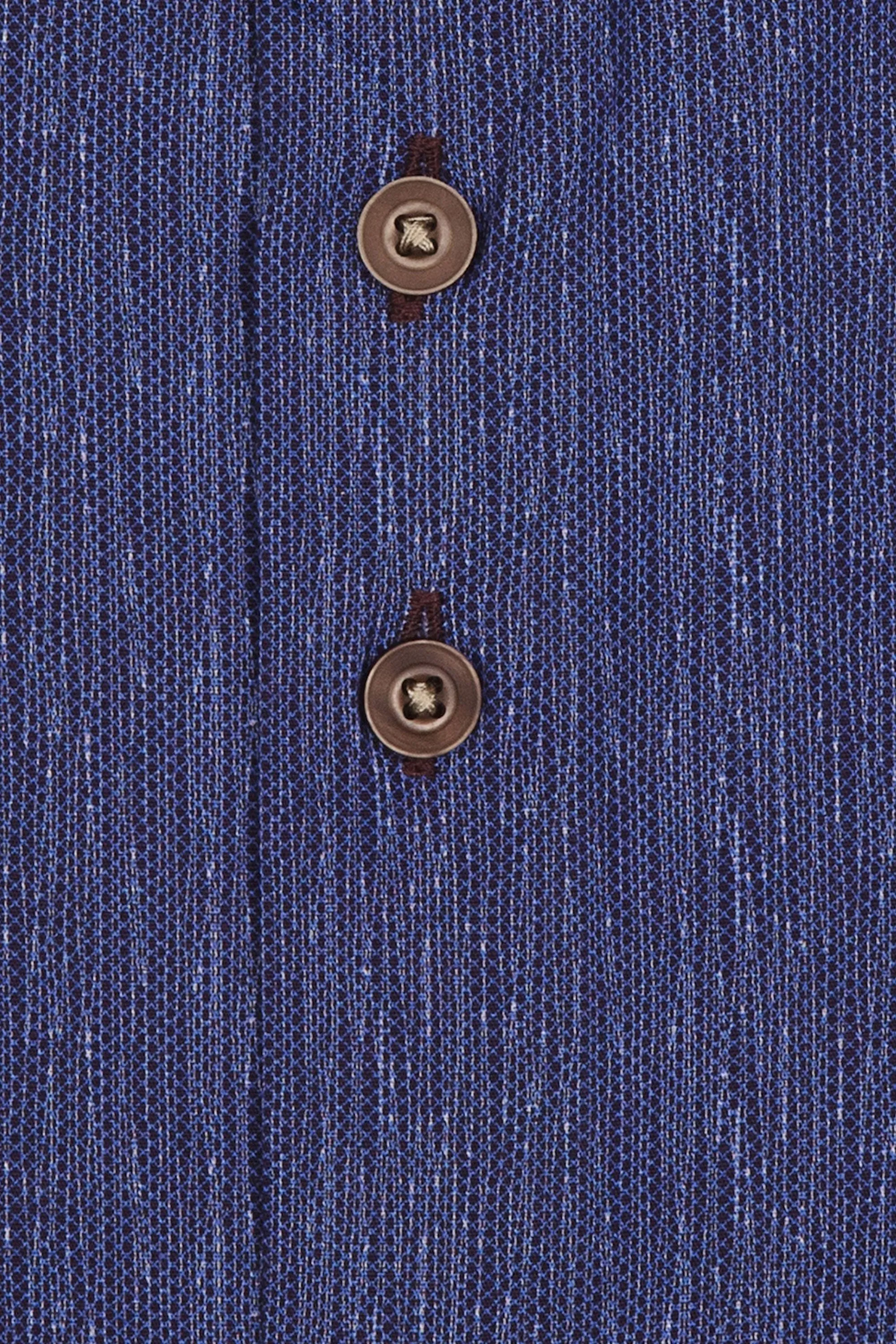 R2 Cut Away Collar Long Sleeved Shirt Mid Blue