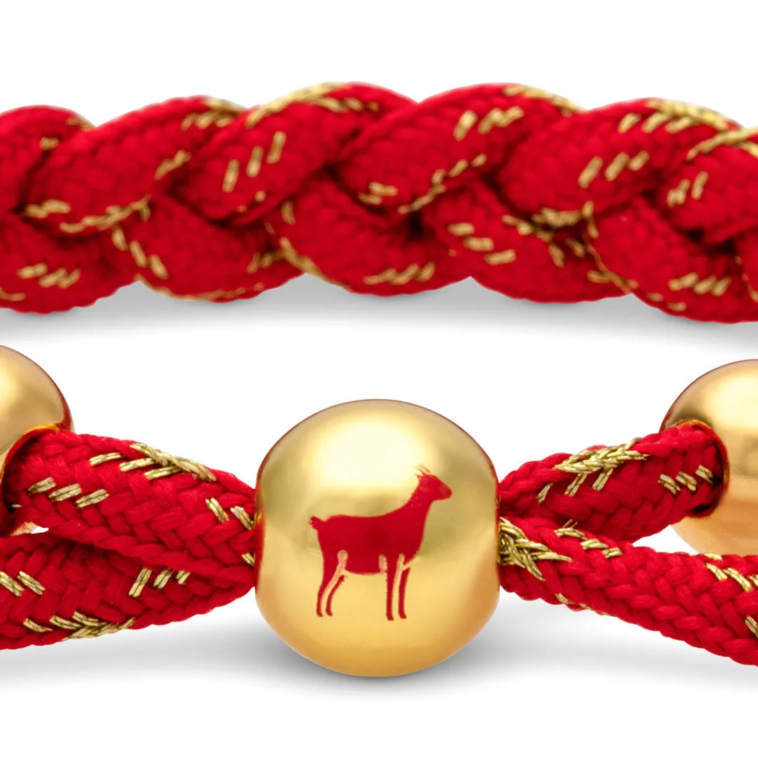Rastaclat Original Hand Braided Lunar New Year (Sheep) Adjustable Bracelet