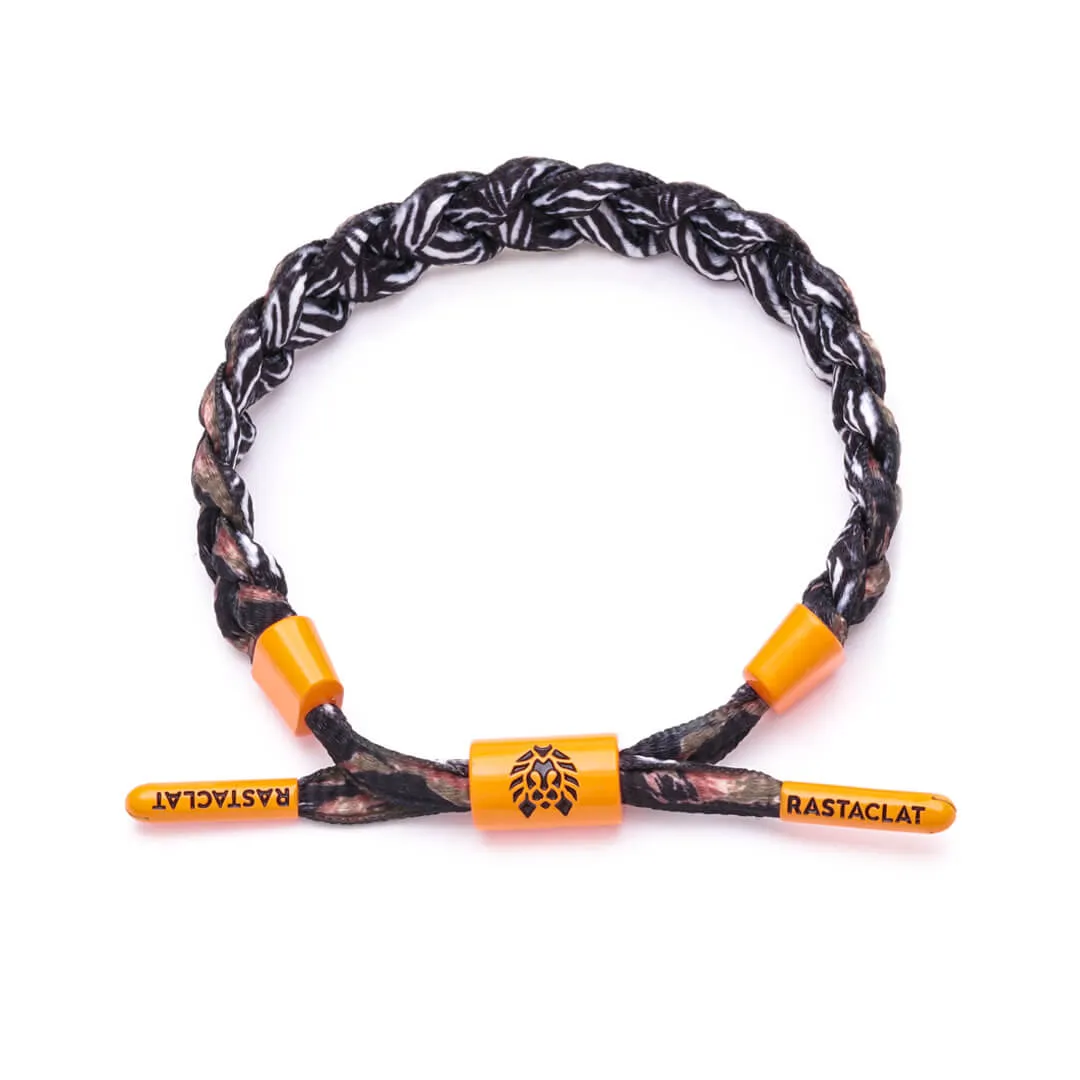 Rastaclat Original Hand Braided Zebra Camo Adjustable Bracelet