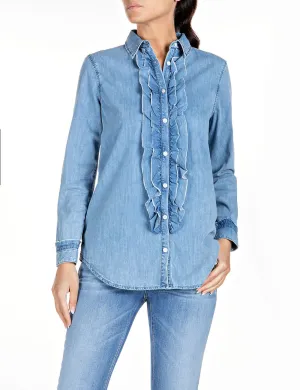Replay Women's Cotton Silk Denim Shirt