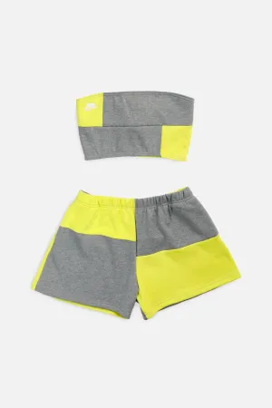 Rework Nike Patchwork Sweatshorts Set - L Frankie