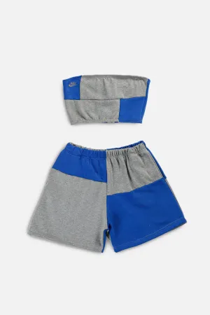 Rework Nike Patchwork Sweatshorts Set - M Frankie