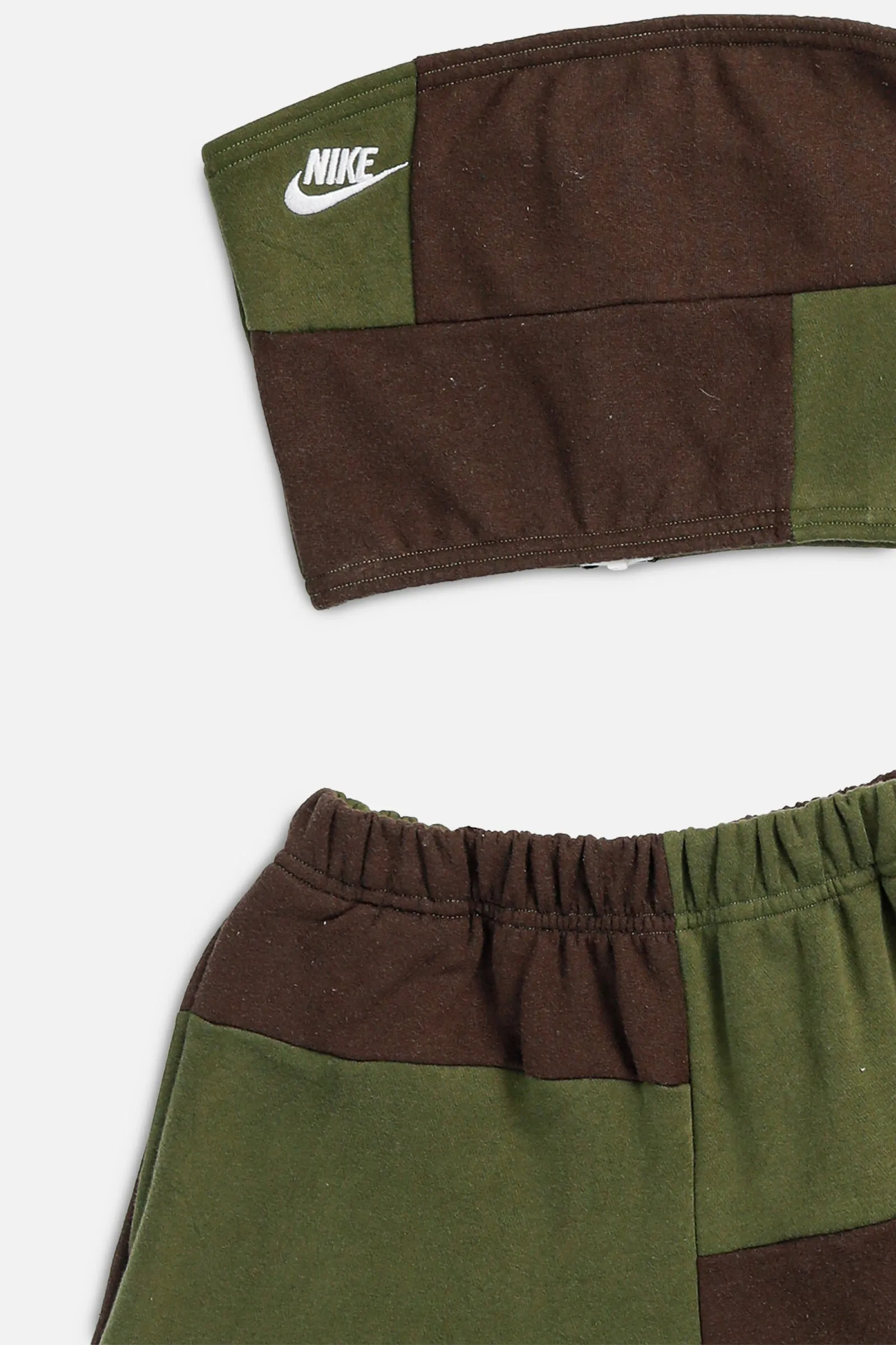 Rework Nike Patchwork Sweatshorts Set - XS Frankie