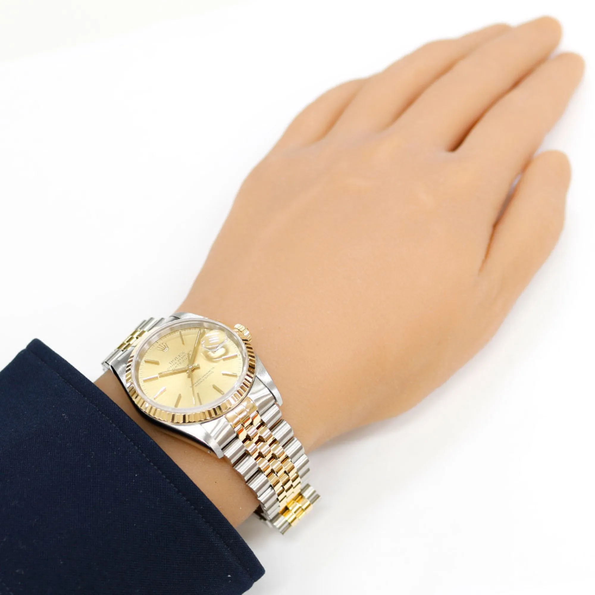 Rolex Stainless Steel yellow gold (18K) Wristwatch (Pre-Owned)