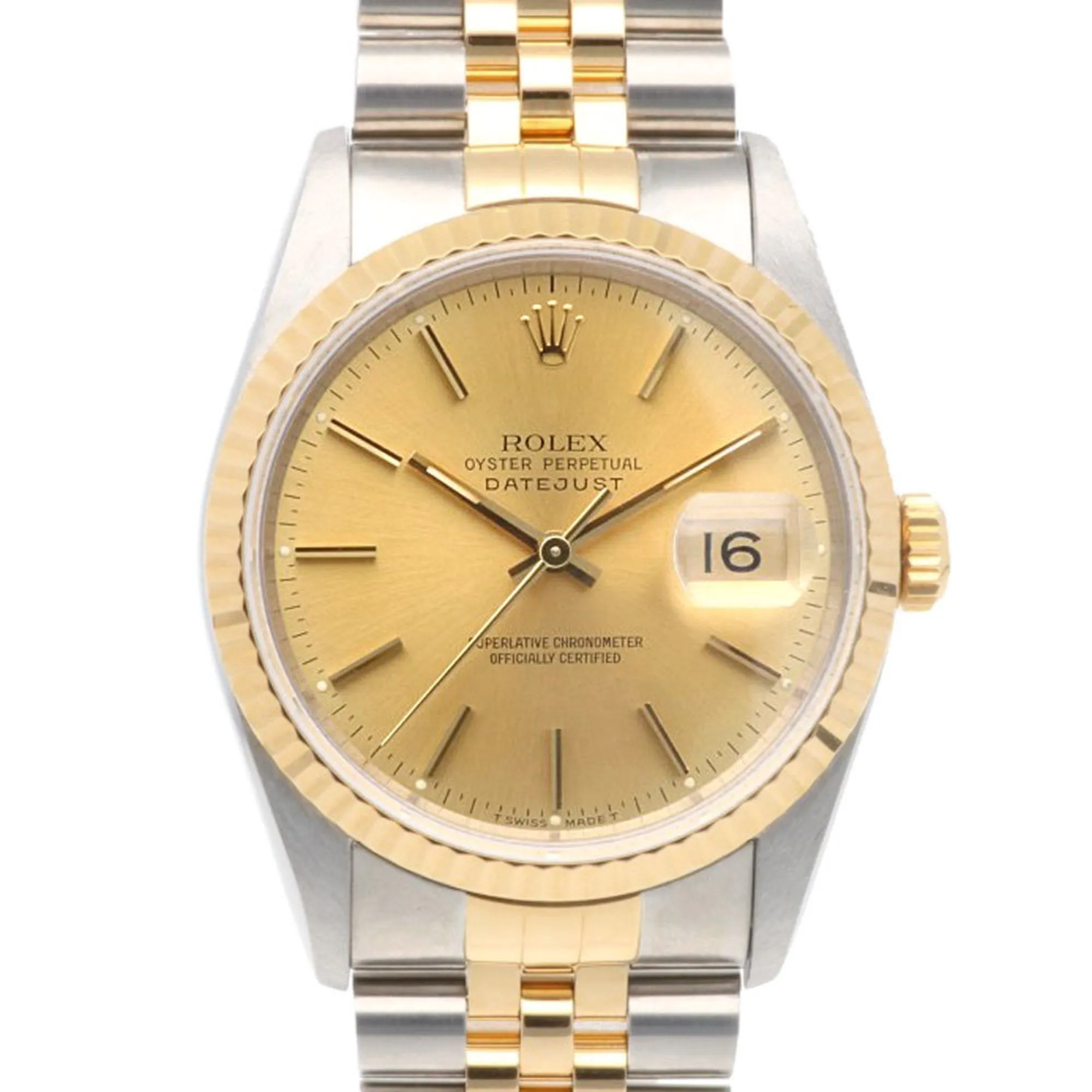 Rolex Stainless Steel yellow gold (18K) Wristwatch (Pre-Owned)