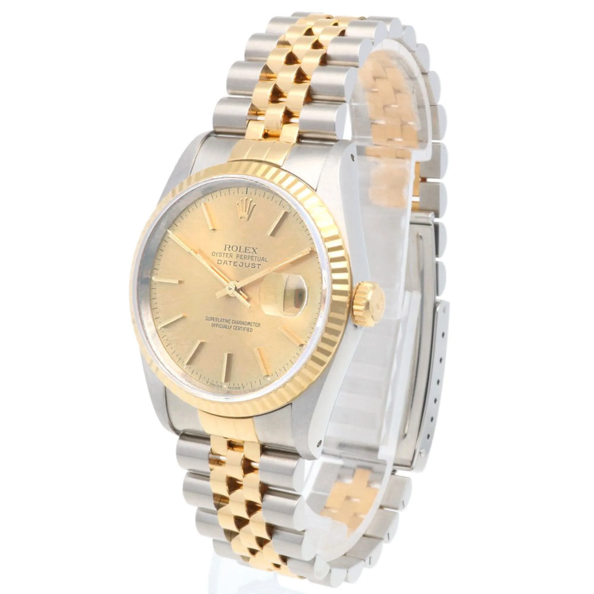 Rolex Stainless Steel yellow gold (18K) Wristwatch (Pre-Owned)