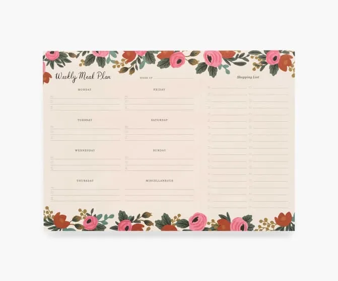 Rosa Weekly Meal Planner