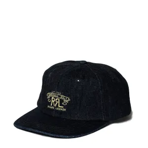 RRL By Ralph Lauren Ranch Logo Denim Ball Cap Rinse