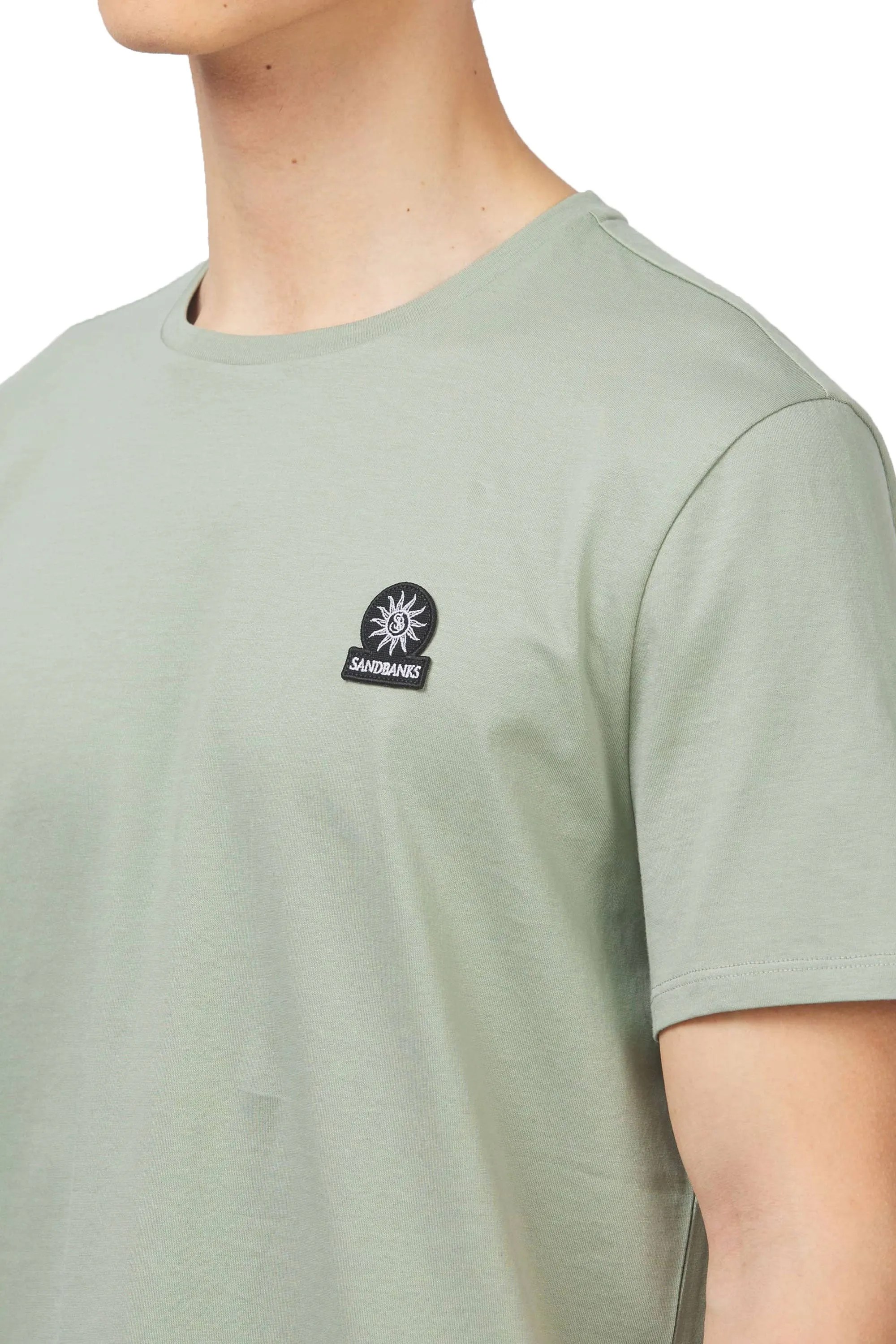 Sandbanks Badge Logo T-Shirt Sage