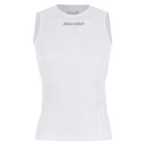 Santini Mesh Mens Cycling Baselayer (White)