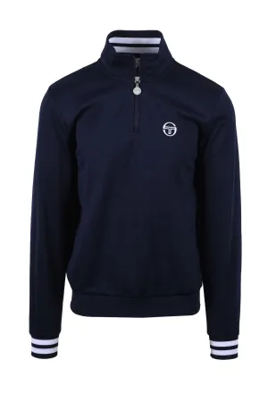 Sergio Tacchini New Iceberg Half Zip Sweatshirt Maritime Blue/White