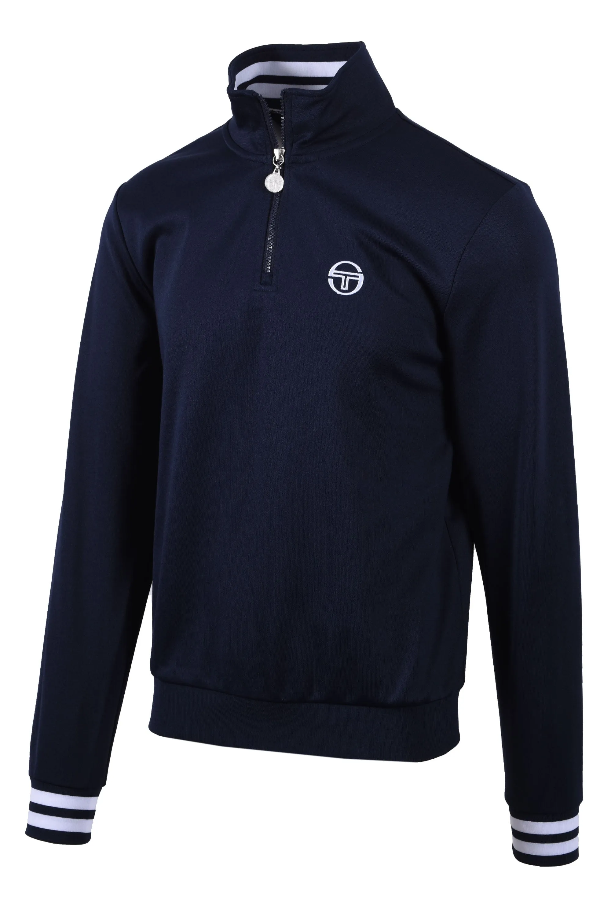 Sergio Tacchini New Iceberg Half Zip Sweatshirt Maritime Blue/White