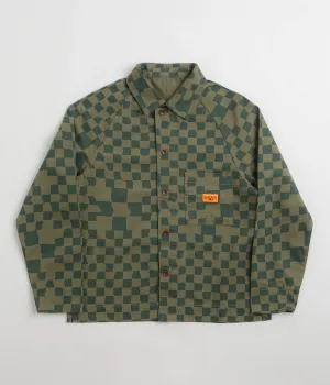 Service Works Drill Printed FOH Jacket - Olive Checker
