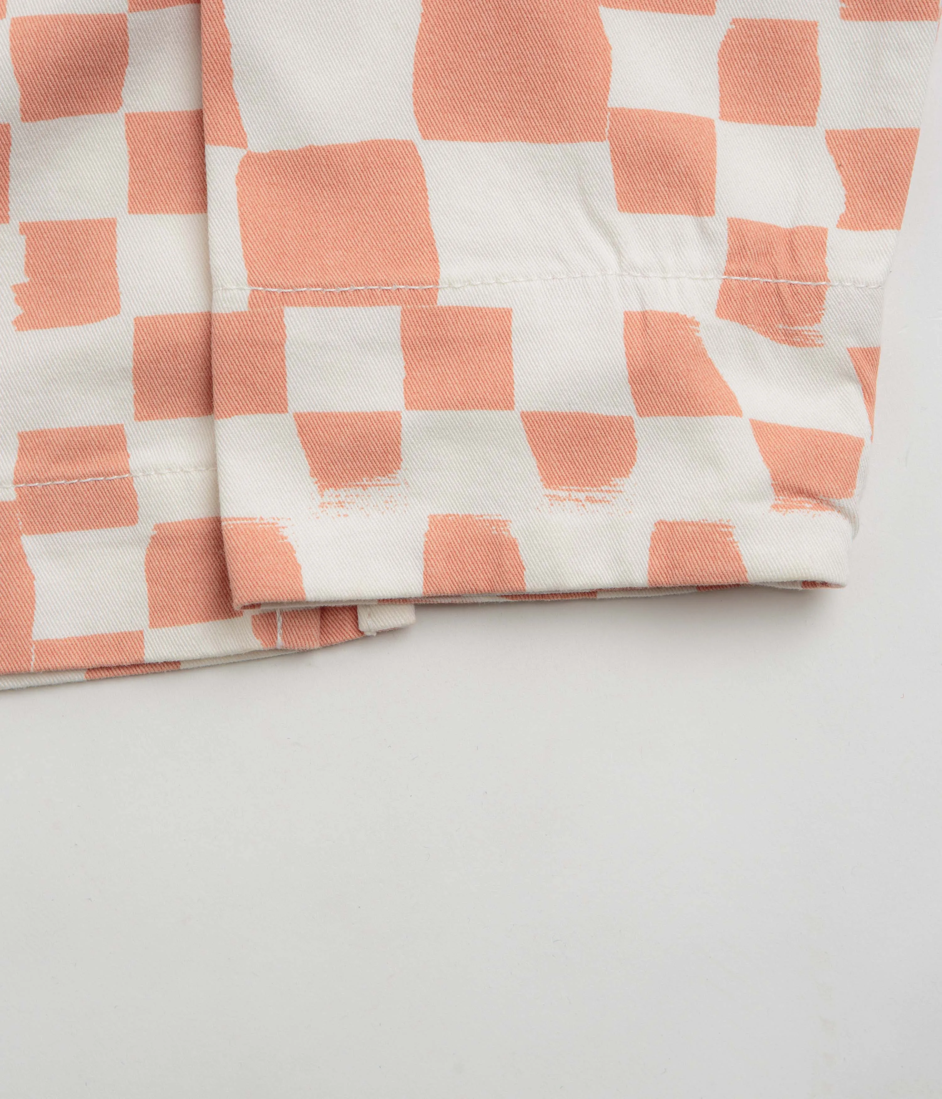 Service Works Drill Printed FOH Jacket - Salmon Checker