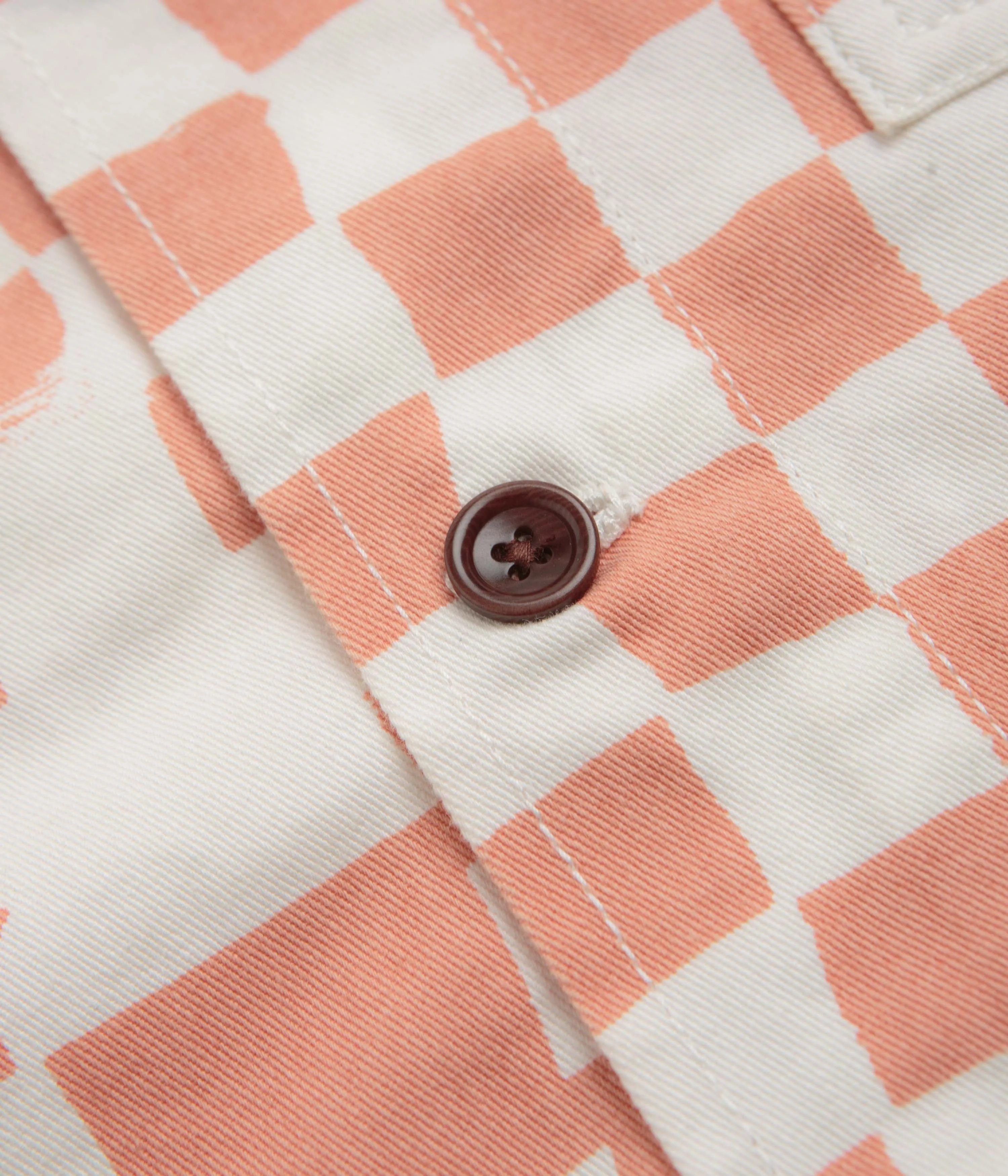 Service Works Drill Printed FOH Jacket - Salmon Checker