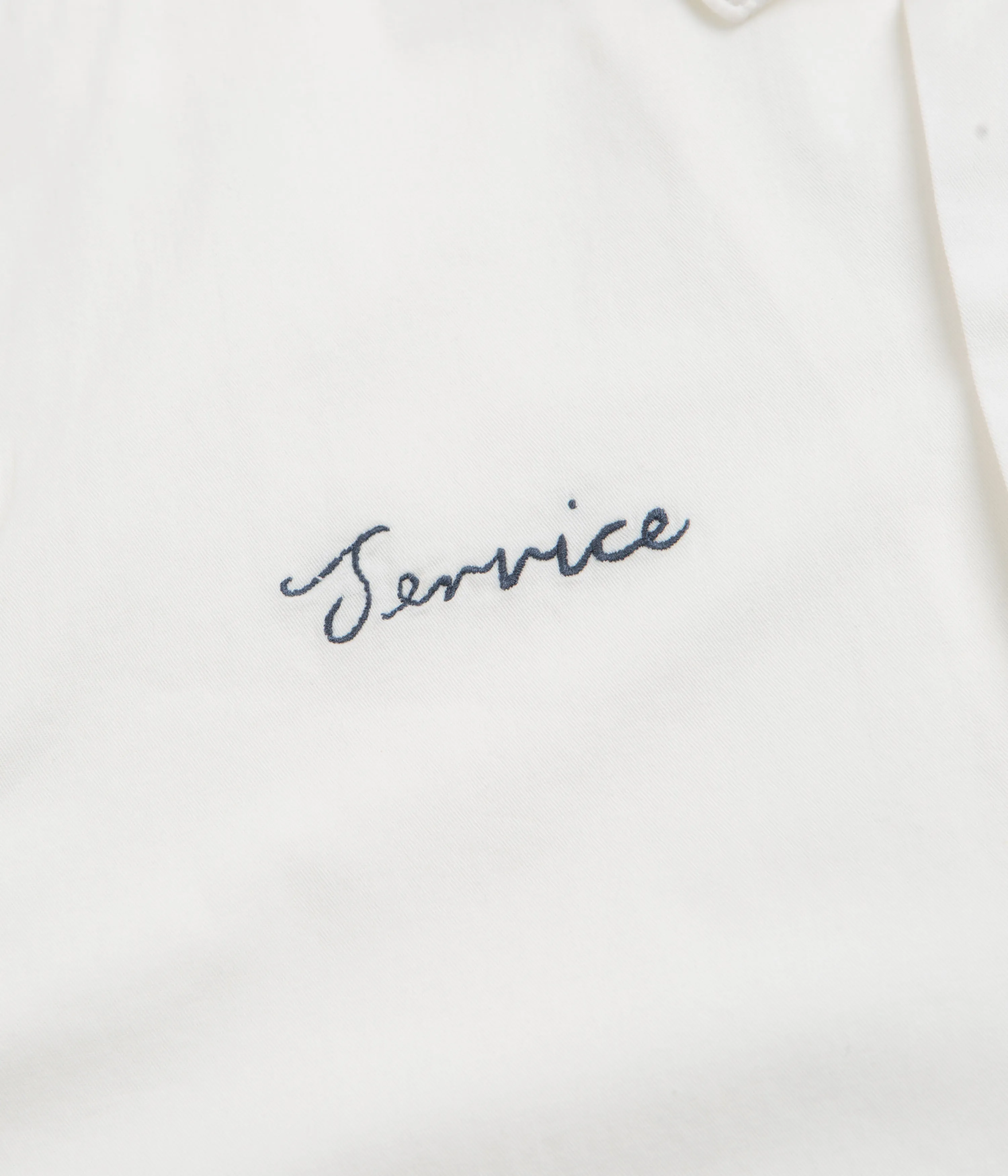 Service Works Light Twill Necessities Short Sleeve Shirt - Off White