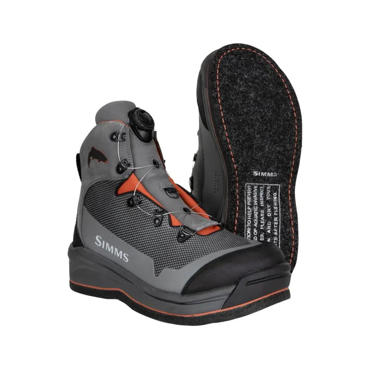 Simms Guide BOA Felt Sole Wading Boots - Slate